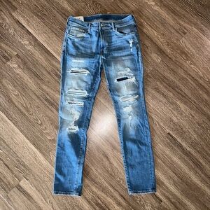 Hm mean skinny ripped jeans